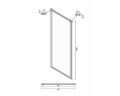 Купить Душевой уголок Ambassador Forsa 110х80 17021102NX-80NX профиль Хром стекло прозрачное в магазине сантехники Santeh-Crystal.ru