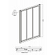 Заказать Душевой уголок Ambassador Forsa 120х90 17021103NX-90NX профиль Хром стекло прозрачное в магазине сантехники Santeh-Crystal.ru