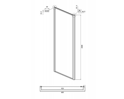 Купить Душевой уголок Ambassador Forsa 120х70 17021107AX-70AX профиль Хром стекло прозрачное в магазине сантехники Santeh-Crystal.ru