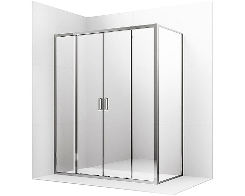 Приобрести Душевой уголок Ambassador Forsa 180х110 17021113AX-110AX профиль Хром стекло прозрачное в магазине сантехники Santeh-Crystal.ru
