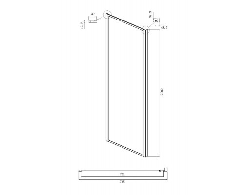 Заказать Душевой уголок Ambassador Forsa 100х80 17021116AX-80AX профиль Хром стекло прозрачное в магазине сантехники Santeh-Crystal.ru