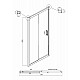 Приобрести Душевой уголок Ambassador Forsa 140х90 17021120AX-90AX профиль Хром стекло прозрачное в магазине сантехники Santeh-Crystal.ru