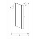 Купить Душевой уголок Ambassador Intense 130x100 110022202IBB-100IBB профиль Черный стекло тонированное в магазине сантехники Santeh-Crystal.ru