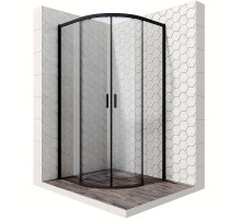 Душевой уголок Ambassador Queen 100х100 11011202Black профиль Черный стекло прозрачное
