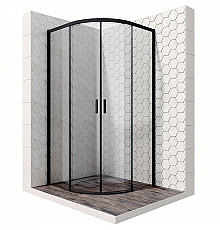 Душевой уголок Ambassador Queen 100х100 11011202Black профиль Черный стекло прозрачное