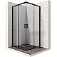 Купить Душевой уголок Ambassador Queen 90х90 11011203Black профиль Черный стекло прозрачное в магазине сантехники Santeh-Crystal.ru