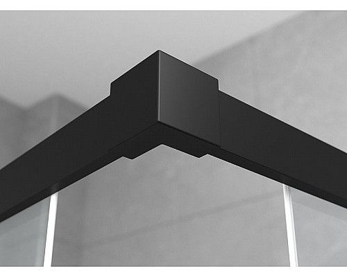 Заказать Душевой уголок Ambassador Queen 120х80 11011205LBlack профиль Черный стекло прозрачное в магазине сантехники Santeh-Crystal.ru