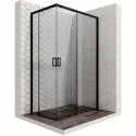 Душевой уголок Ambassador Queen 120х80 11011205RBlack профиль Черный стекло прозрачное