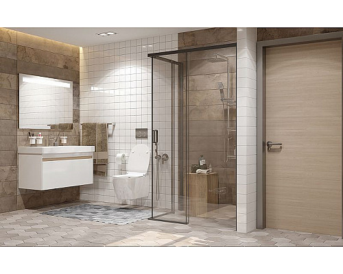 Приобрести Душевой уголок Ambassador Queen 120х80 11011205RBlack профиль Черный стекло прозрачное в магазине сантехники Santeh-Crystal.ru