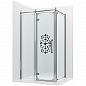 Душевой уголок Ambassador Royal 120x80 18015110-L профиль Хром стекло прозрачное с рисунком Душевой уголок Ambassador Royal 120x80 18015110-L профиль Хром стекло прозрачное с рисунком