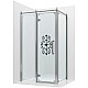 Купить Душевой уголок Ambassador Royal 120x80 18015110-L профиль Хром стекло прозрачное с рисунком в магазине сантехники Santeh-Crystal.ru