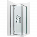 Душевой уголок Ambassador Royal 90x90 18015108-L профиль Хром стекло прозрачное с рисунком Душевой уголок Ambassador Royal 90x90 18015108-L профиль Хром стекло прозрачное с рисунком