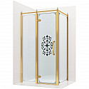 Душевой уголок Ambassador Royal 120x80 18015310-L профиль Золото стекло прозрачное с рисунком Душевой уголок Ambassador Royal 120x80 18015310-L профиль Золото стекло прозрачное с рисунком
