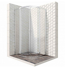 Душевой уголок Ambassador Kingston 80х80 14011106 профиль Хром стекло прозрачное