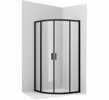 Душевой уголок Ambassador Kingston 90х90 14011204 профиль Черный стекло прозрачное