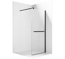 Душевая перегородка Ambassador Walk-in 110х200 15031234 профиль Черный стекло прозрачное