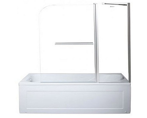 Приобрести Шторка на ванну Aquanet SG-1200 150 209412 профиль Хром стекло Прозрачное в магазине сантехники Santeh-Crystal.ru