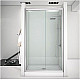Заказать Душевая дверь Aquanet Alfa NAA6121 160 273611 профиль Хром стекло прозрачное в магазине сантехники Santeh-Crystal.ru