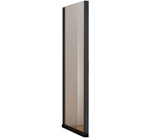 Душевая стенка Aquanet Pleasure AE60-F-90H200U-BT 90 профиль Черный стекло прозрачное