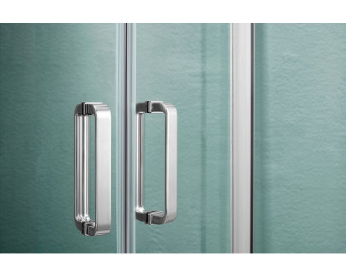 Купить Душевой уголок Aquatek 80х80 AQNAA2142-80 профиль Хром стекло прозрачное в магазине сантехники Santeh-Crystal.ru