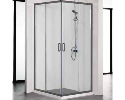 Заказать Душевой уголок Aquatek 90х90 AQ ARI KV 09020BL профиль Черный стекло прозрачное в магазине сантехники Santeh-Crystal.ru