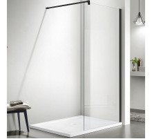 Душевая перегородка Aquatek 80 AQ WIW 08020BL профиль Черный стекло прозрачное