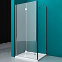 Душевой уголок BelBagno Albano 100х80 ALBANO-ASH-1-100/80-C-Cr профиль Хром стекло прозрачное