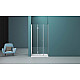 Заказать Душевая дверь BelBagno Albano 160 ALBANO-BS-13-80+80-C-Cr профиль Хром стекло прозрачное в магазине сантехники Santeh-Crystal.ru