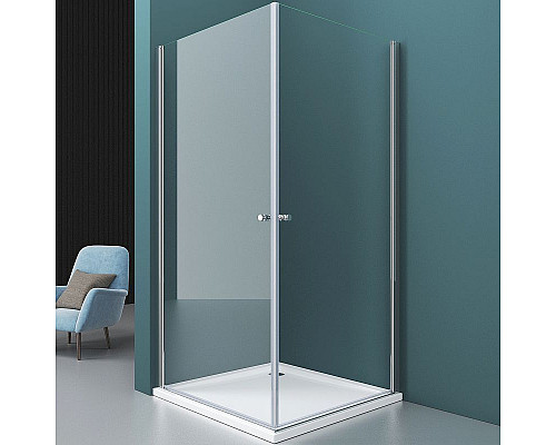 Приобрести Душевой уголок BelBagno Etna 80х100 ETNA-AH-2-80/100-C-Cr профиль Хром стекло прозрачное в магазине сантехники Santeh-Crystal.ru