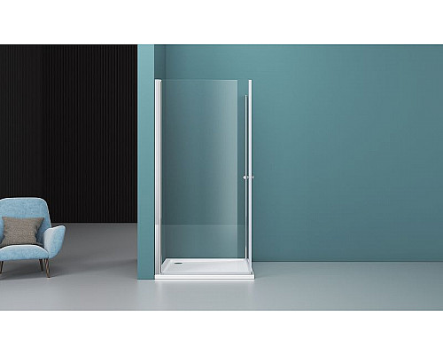 Приобрести Душевой уголок BelBagno Etna 80х100 ETNA-AH-2-80/100-C-Cr профиль Хром стекло прозрачное в магазине сантехники Santeh-Crystal.ru