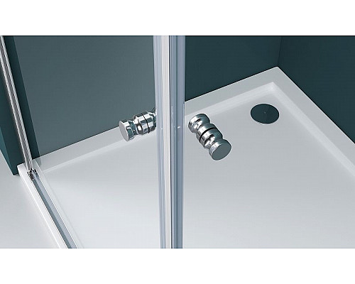 Приобрести Душевой уголок BelBagno Etna 80х100 ETNA-AH-2-80/100-C-Cr профиль Хром стекло прозрачное в магазине сантехники Santeh-Crystal.ru