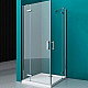 Купить Душевой уголок BelBagno Kraft 80х80 KRAFT-A-22-80-C-Cr профиль Хром стекло прозрачное в магазине сантехники Santeh-Crystal.ru