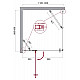 Приобрести Душевой уголок BelBagno Kraft 120х90 KRAFT-AH-12-120/90-C-Cr-L профиль Хром стекло прозрачное в магазине сантехники Santeh-Crystal.ru