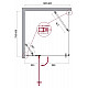 Заказать Душевой уголок BelBagno Kraft 90х80 KRAFT-AH-12-90/80-C-Cr-L профиль Хром стекло прозрачное в магазине сантехники Santeh-Crystal.ru