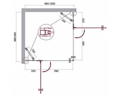 Santeh-Crystal.ru: Душевой уголок BelBagno Kraft 100х90 KRAFT-AH-22-100/90-C-Cr-L профиль Хром стекло прозрачное Приобрести Душевой уголок BelBagno Kraft 100х90 KRAFT-AH-22-100/90-C-Cr-L профиль Хром стекло прозрачное в магазине сантехники Santeh-Crystal.ru