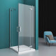 Заказать Душевой уголок BelBagno Kraft 120х80 KRAFT-AH-22-120/80-C-Cr-R профиль Хром стекло прозрачное в магазине сантехники Santeh-Crystal.ru