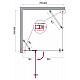 Заказать Душевой уголок BelBagno Kraft 80х80 KRAFT-A-12-80-C-Cr-L профиль Хром стекло прозрачное в магазине сантехники Santeh-Crystal.ru