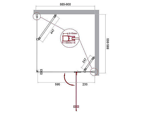 Santeh-Crystal.ru: Душевой уголок BelBagno Kraft 90х90 KRAFT-A-12-90-C-Cr-R профиль Хром стекло прозрачное Заказать Душевой уголок BelBagno Kraft 90х90 KRAFT-A-12-90-C-Cr-R профиль Хром стекло прозрачное в магазине сантехники Santeh-Crystal.ru