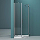 Купить Душевой уголок BelBagno Kraft 80х80 KRAFT-P-1-80-C-Cr-R профиль Хром стекло прозрачное в магазине сантехники Santeh-Crystal.ru