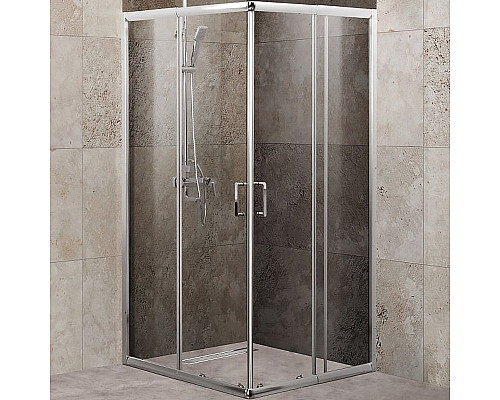 Заказать Душевой уголок BelBagno Unique 90х90 UNIQUE-A-2-75/90-C-Cr профиль Хром стекло прозрачное в магазине сантехники Santeh-Crystal.ru