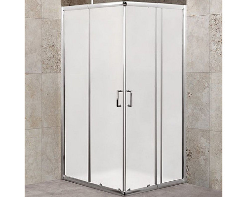 Заказать Душевой уголок BelBagno Unique 100х100 UNIQUE-A-2-85/100-M-Cr профиль Хром стекло матовое в магазине сантехники Santeh-Crystal.ru