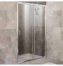 Душевая дверь BelBagno Unique 125 UNIQUE-BF-1-110/125-M-Cr профиль Хром стекло матовое
