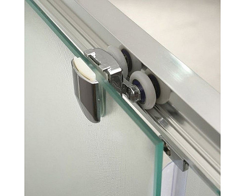 Купить Душевая дверь BelBagno Unique 125 UNIQUE-BF-1-110/125-M-Cr профиль Хром стекло матовое в магазине сантехники Santeh-Crystal.ru