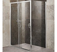 Душевой уголок BelBagno Unique 135х80 UNIQUE-AH-1-120/135-80-C-Cr профиль Хром стекло прозрачное