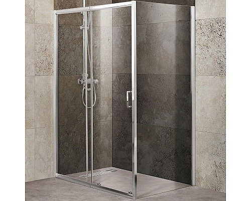 Приобрести Душевой уголок BelBagno Unique 135х90 UNIQUE-AH-1-120/135-90-C-Cr профиль Хром стекло прозрачное в магазине сантехники Santeh-Crystal.ru