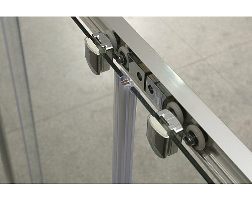 Купить Душевая дверь BelBagno Unique 135 UNIQUE-BF-1-120/135-C-Cr профиль Хром стекло прозрачное в магазине сантехники Santeh-Crystal.ru