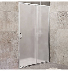 Душевая дверь BelBagno Unique 125 UNIQUE-BF-1-110/125-P-Cr профиль Хром стекло рифленое