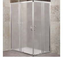 Душевой уголок BelBagno Unique 115х90 UNIQUE-AH-2-100/115-75/90-P-Cr профиль Хром стекло рифленое