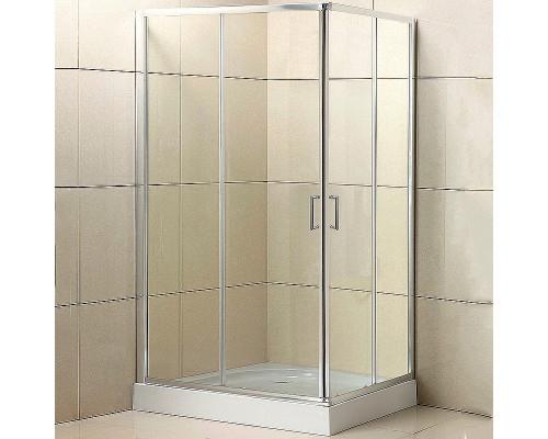 Душевой уголок BelBagno UNO-195-AH-2-100/80-C-Cr 100x80 профиль Хром стекло прозрачное