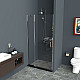 Заказать Душевая дверь BelBagno Uno 100 UNO-B-12-30+70-C-Cr профиль Хром стекло прозрачное в магазине сантехники Santeh-Crystal.ru